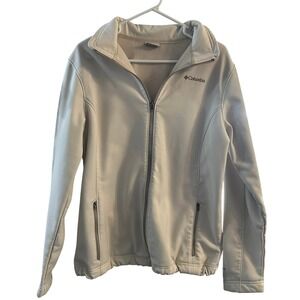 Columbia Omni Shield Softshell‎ Jacket Womens XL White Full Zip Outdoor Gear